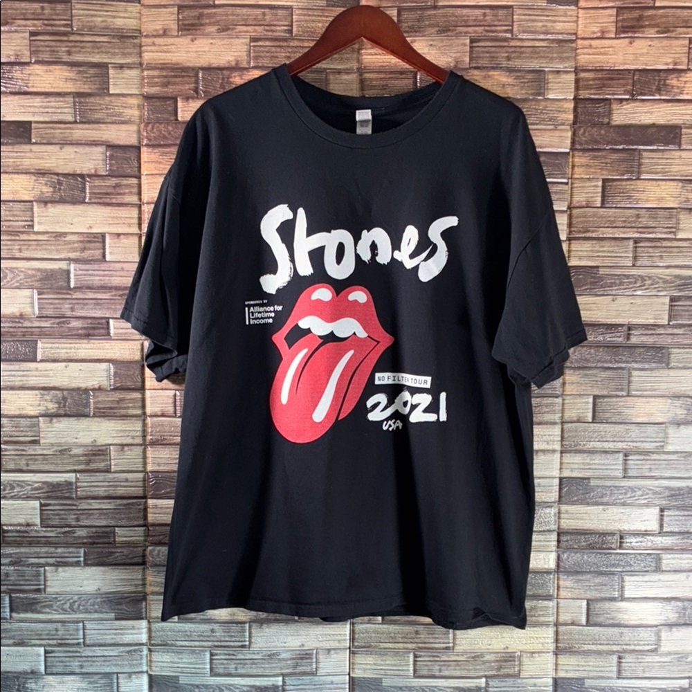EUC Unisex 2XL ROLLING STONES 2021 No Filter Tour T-shirt Crew